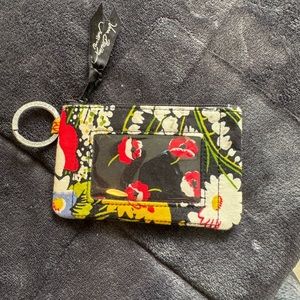 Vera Bradley Poppy Fields Card Wallet with Key Chain